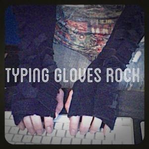 Typing Gloves Rock
